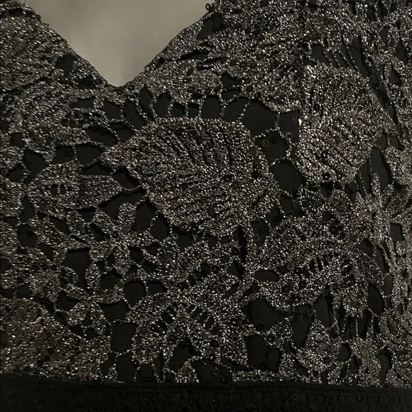 Women's Soieblu Black Lace Maxi Dress - Picture 3 of 10